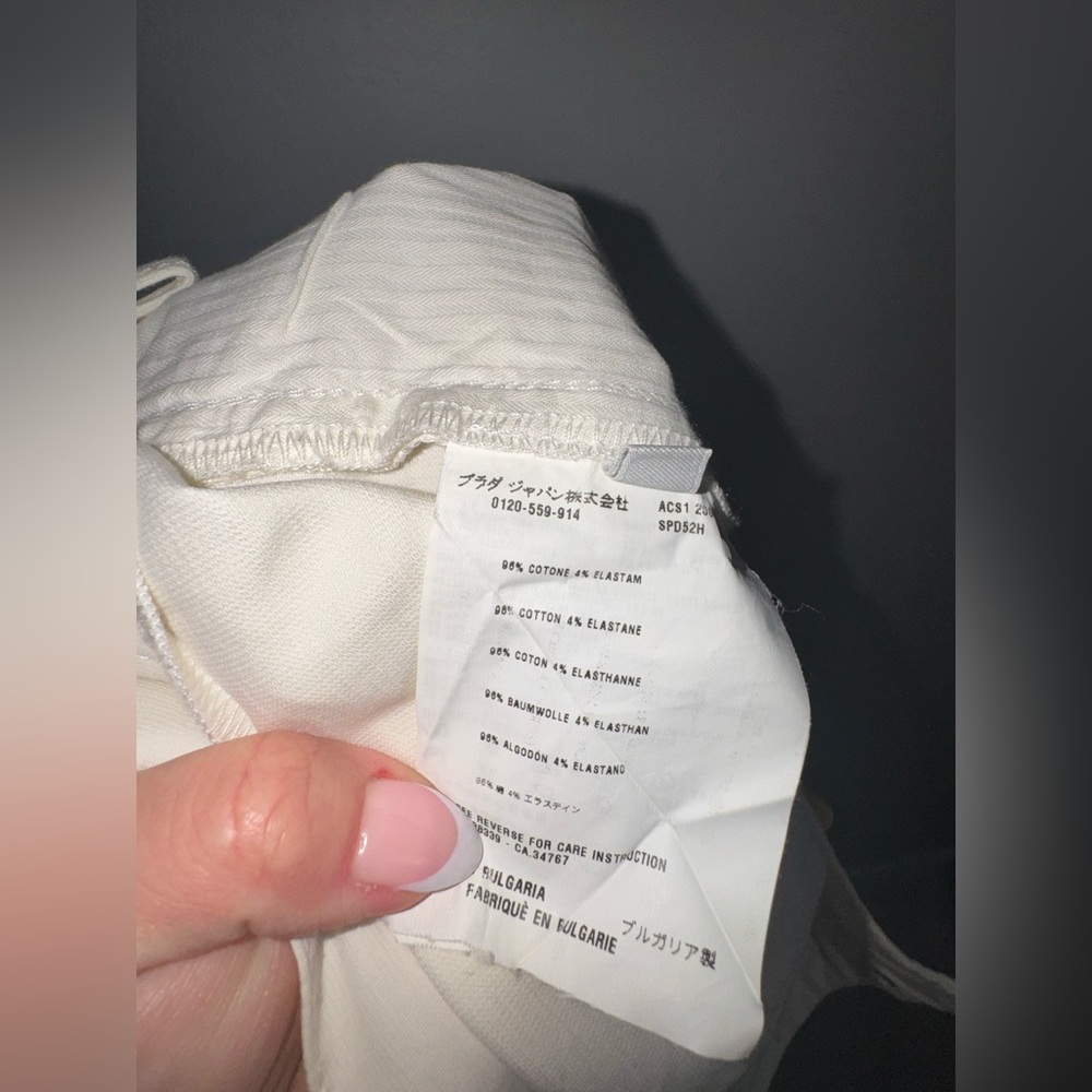 Prada Trousers in Off White/ Size EU 46/US 10 - Picture 10 of 11
